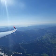Verortung via Georeferenzierung der Kamera: Aufgenommen in der Nähe von Oberallgäu, Deutschland in 2700 Meter